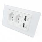 Tomada Fonte Usb De Parede Duplo Universal Carregador Usb Casa Carrega Tablet celular