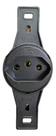 Tomada haste longa 2p+t 10a 250v preta ref 14136 - blux