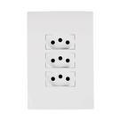 Tomada Ilumi I9 Monobloco Tripla 2P+T 20A 250V com Placa
