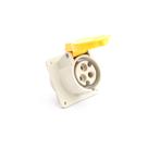 Tomada industrial de embutir 2p+t 16a 110v/130v strahl 3044
