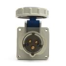 Tomada Industrial de Embutir Negativa IP67 2P+T 16A 220V PA3046/N STRAHL