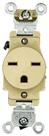 Tomada industrial pesada Leviton 5661-I 15A 250V marfim