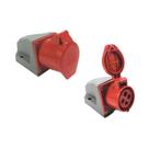 Tomada Industrial Sobrepor 32A 3P+T 380V/440V Soprano IP44 Nylon 6.6 Latão -20C 120C NBR IEC 60309 Tomada Industrial Sobrepor 32A 3P+T 380V/440V Soprano IP44 Nylon 6.6 Latão -20C 120C NBR IEC 60309