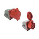 Tomada Industrial Sobrepor 32a 3p+t 380v/440v Soprano Ip44 Nylon 6.6 Latão -20c 120c Nbr Iec 60309 Tomada Industrial Sobrepor 32a 3p+t 380v/440v Soprano Ip44 Nylon 6.6 Latão -20c 120c Nbr Iec 60309