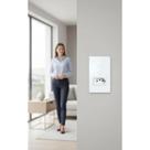 Tomada Inteligente 2 Teclas Wi-Fi Casa Conectada Vidro Branc