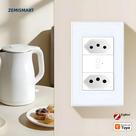 Tomada Inteligente Brasil Zemismart Zigbee 10A 20A Com Controle Por Voz Tuya App Alexa Google Home Tomada Inteligente Brasil Zemismart Zigbee 10A 20A Com Controle Por Voz Tuya App Alexa Google Home