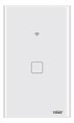 Tomada Inteligente Touch Wi-fi 1 Tecla Branco 4x2 Fame Branco