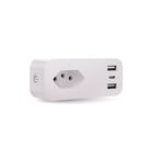 Tomada Inteligente Wifi 10A Velds, com 3 Portas USB, Controle por App e Medidor de Consumo, Bivolt