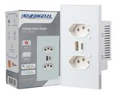 Tomada Inteligente Zigbee Novadigital Dupla Usb 10a Quartzo Branco QZ-S2-W Tomada Inteligente Zigbee Novadigital Dupla Usb 10a Quartzo Branco QZ-S2-W