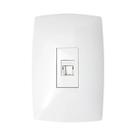Tomada Internet Rj 45 Cat 5 Branco Placa 4x2 - Blux Home