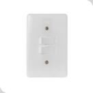 Tomada Interruptor Simples 2 Teclas 6A 250V Branca Acender Stylus