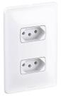 Tomada Legrand Pial Zeffia - Dupla - 2P+T - 10A - Branco - 680111 Tomada Legrand Pial Zeffia - Dupla - 2P+T - 10A - Branco - 680111