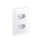 Tomada Legrand Pial Zeffia - Dupla - 2P+T - 10A - Branco - 680111 Tomada Legrand Pial Zeffia - Dupla - 2P+T - 10A - Branco - 680111