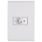 Tomada Liz 2P+T 20A 250V c/ Placa Branca - Tramontina Tomada Liz 2P+T 20A 250V c/ Placa Branca - Tramontina
