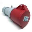 Tomada Macho 3P+Terra 16A Modelo Yht-N214 Vermelho Cnc