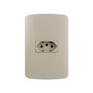 Tomada Margirius B3 Colors 2p+t 10a Com Placa 4x2 Pérola