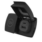 Tomada marítima 12V Pro Duo USB-A e USB-C Flip Tomada marítima 12V Pro Duo USB-A e USB-C Flip