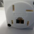 Tomada modular 2 vias 1 linha P/ telefone kit 25-pçs