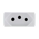 Tomada Modulo Aria Tramontina 2P+T 10A Branco