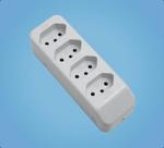 Tomada Móvel Múltipla 2p+t 10a/250v Quádrupla Cinza - Fame