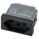 Tomada nbr plus mais black modulo
