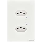Tomada Onne Touch Smart Tramontina Branco Com 2 Tomadas 2p+t 10 A 250 V Tramontina