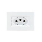 Tomada P/ Moveis Margirius 2p+t Branca 10a 250v Nbr 14136