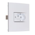 Tomada P/ Movel Margirius 2P T 10A 250v 70x70 Branca Sleek