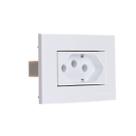 Tomada P Movel Margirius 2P T 20A 250v Branca Sleek