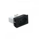 Tomada Painel Steck Com Borne 20A 250V Preta S8621