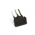 Tomada Painel Steck Com Cabo 10A 250V Preta S8628