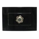 Tomada para antena de TV Coaxial Preta Sleek Margirius