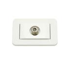 Tomada para Embutir em móveis TV (Coaxial) 67x43mm Lumitek