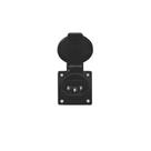 Tomada Para Painel 2P+T 20A Preto - UP Electronic