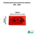 Tomada Para Painel De Madeira Ou Móveis Com Rabicho 20a 220v