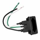 Tomada para Painel TPA2-3 20A com Rabicho Preta MarGirius