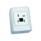 Tomada Para Telefone Com Ad Am 2 Ct 3263br F.l - Perlex
