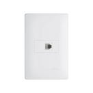 Tomada Para Telefone Fame Habitat Rj11 4 Vias Com Placa 4x2 Branco Tomada Para Telefone Fame Habitat Rj11 4 Vias Com Placa 4x2 Branco