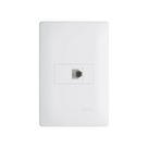 Tomada para Telefone Fame Habitat RJ11 4 Vias com Placa 4x2