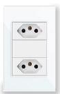 Tomada parede, Tomada elétrica padrão de segurança brasileira 20A 110V 250V painel de vidro