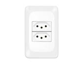 Tomada Pial Pop 2 2P T 10A 4X2 Lgx0303 C/Placa