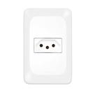 Tomada Pial Pop 2P + T 10A com Placa 4X2 - HDL