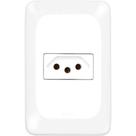 Tomada Pial Pop 2p+t 20 A 250 V Branca Com Espelho E Sistema Orolux