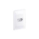 Tomada Pial Zeffia 2P + T 20A 250V Com Placa Branca Tomada Pial Zeffia 2P + T 20A 250V Com Placa Branca