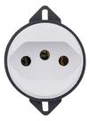 Tomada piso 2p t 20a 250v branca ref 9801-9 - blux