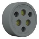 Tomada Polarizada Fibra 3x30A Cinza - Lumibras