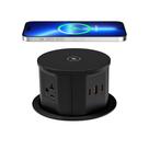 Tomada pop-up de bancada ANNQUAN 20A com carregador sem fio de 15W