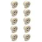 Tomada porcelana 3polos-30a-kit 10 pç-lorenzetti