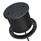 Tomada Power Grommet embutida de 3 polegadas com tomadas AC 30W PD