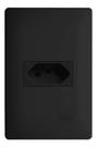 Tomada Preta 2P+T 10A 250V com placa Habitat Black - Fame